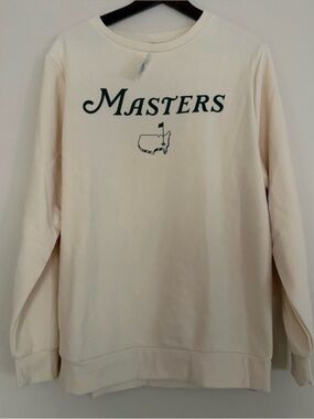 Masters Cream/Butter Yellow Crewneck with Green Logo